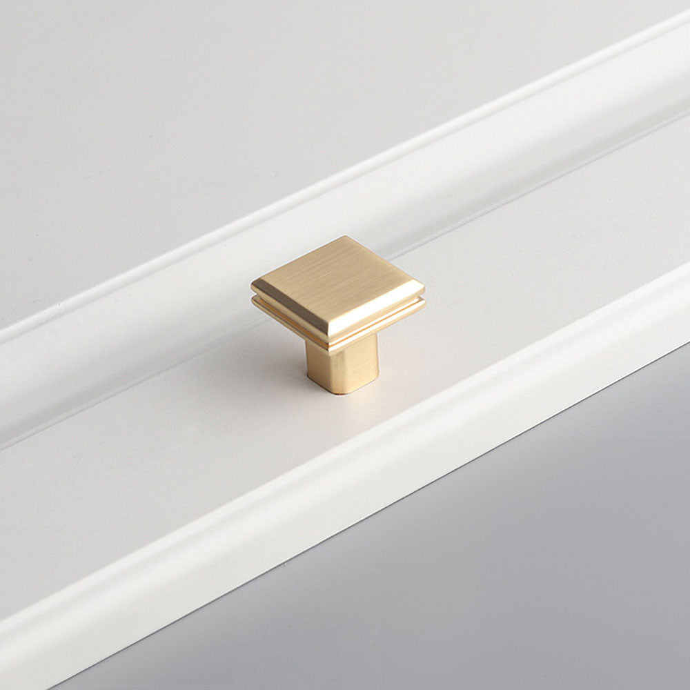 Comforsyco Modern Minimalist Zinc Alloy Square Cabinet Pulls