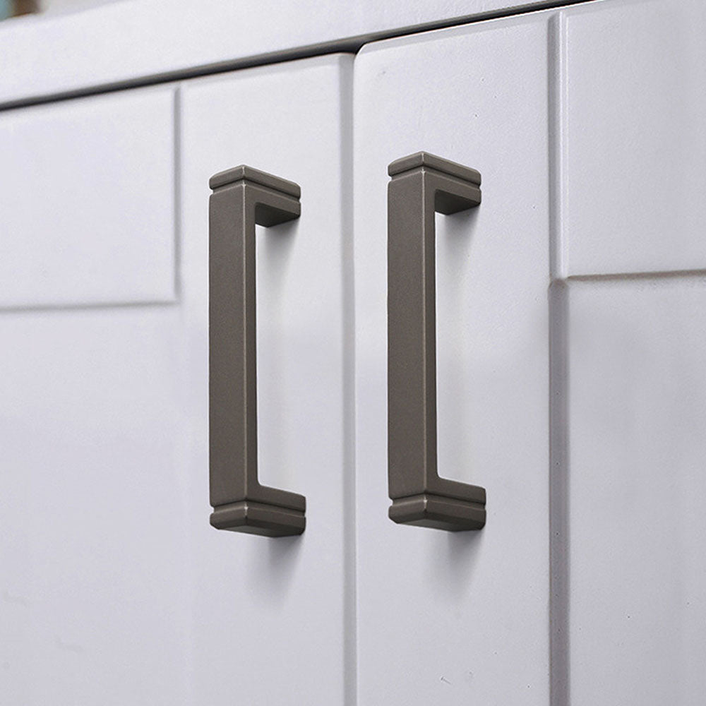 Comforsyco Modern Minimalist Zinc Alloy Square Cabinet Pulls