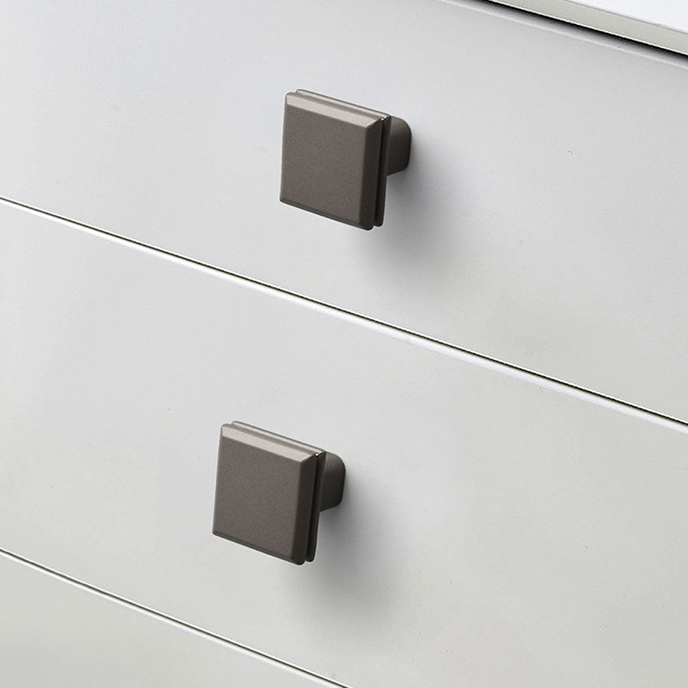 Comforsyco Modern Minimalist Zinc Alloy Square Cabinet Pulls