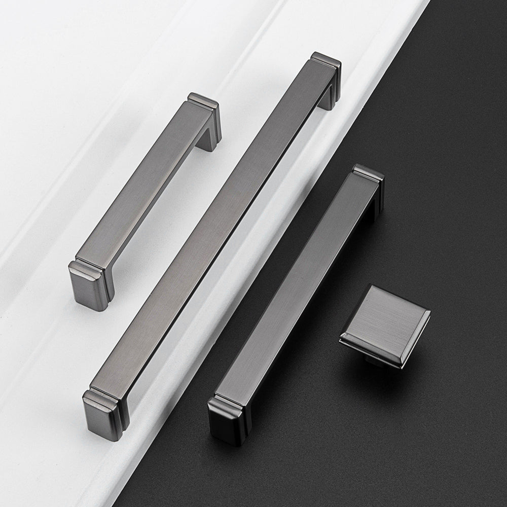 Comforsyco Modern Minimalist Zinc Alloy Square Cabinet Pulls