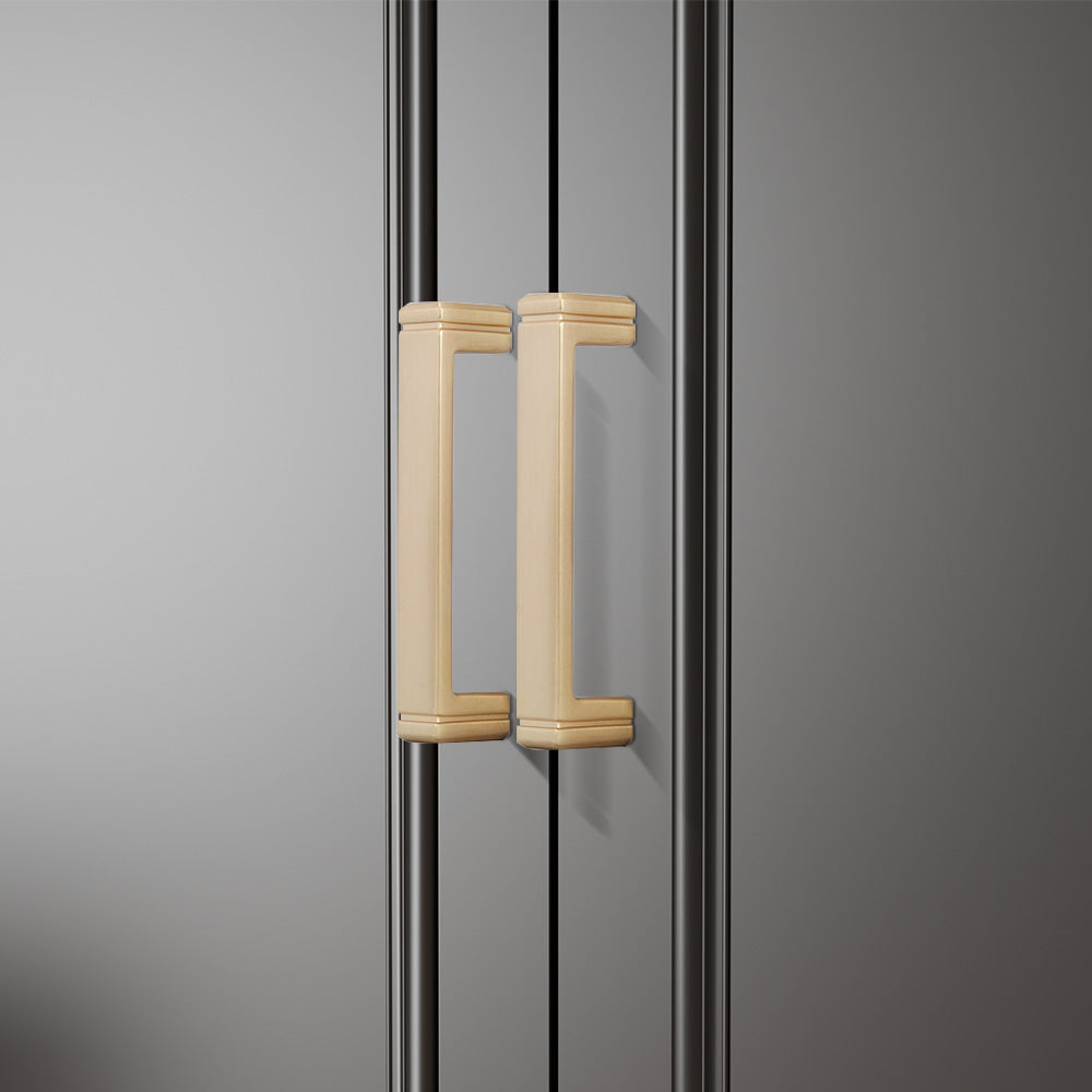 Comforsyco Modern Minimalist Zinc Alloy Square Cabinet Pulls