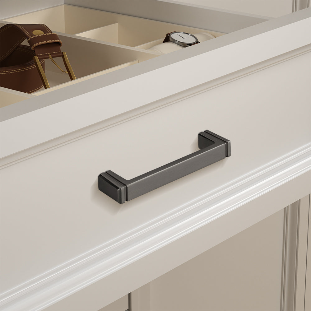 Comforsyco Modern Minimalist Zinc Alloy Square Cabinet Pulls