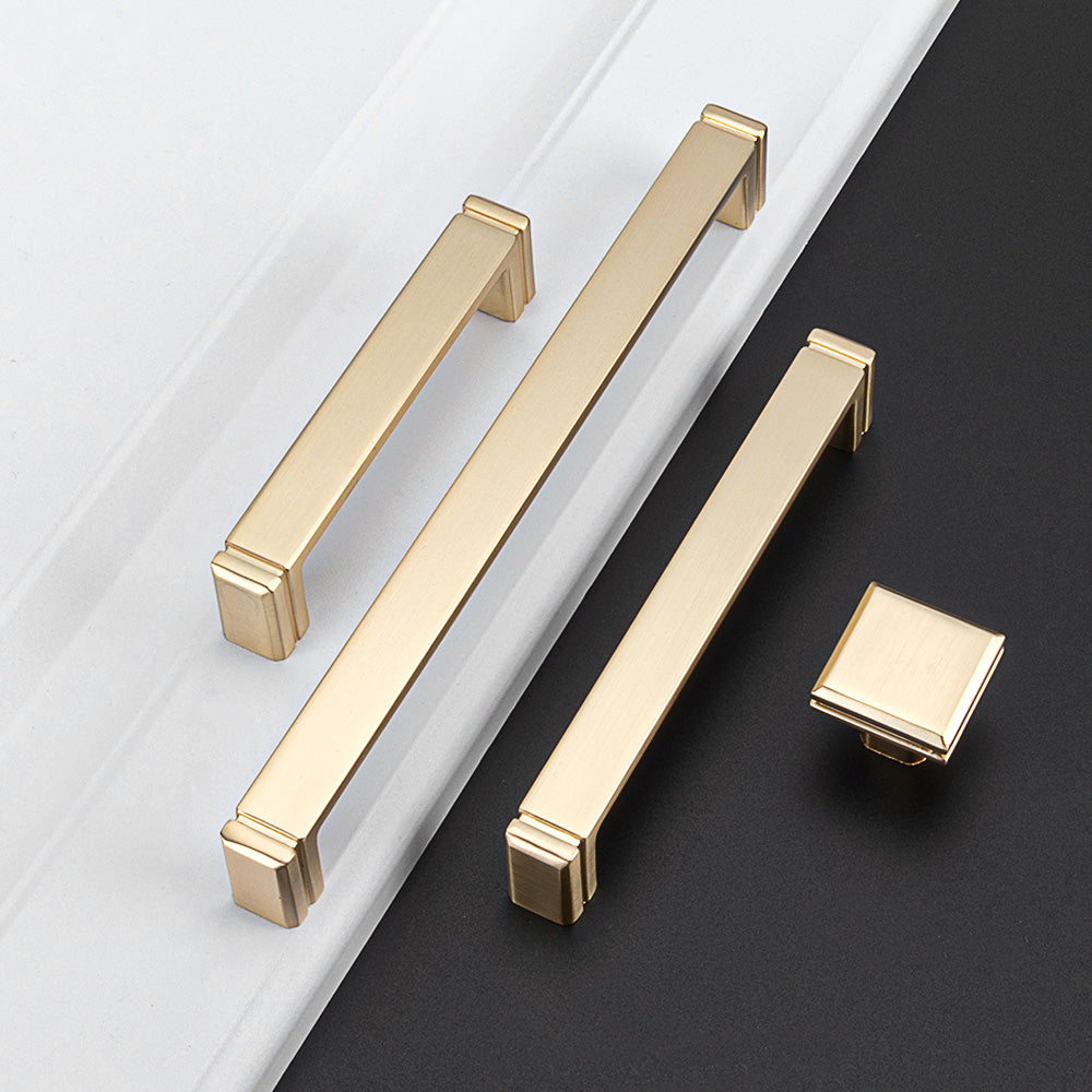 Comforsyco Modern Minimalist Zinc Alloy Square Cabinet Pulls