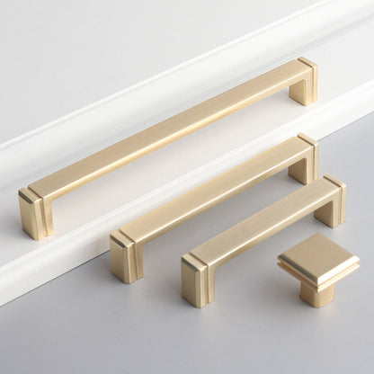 Comforsyco Modern Minimalist Zinc Alloy Square Cabinet Pulls