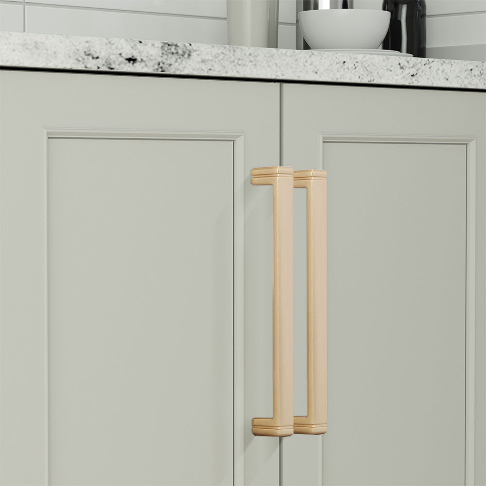 Comforsyco Modern Minimalist Zinc Alloy Square Cabinet Pulls