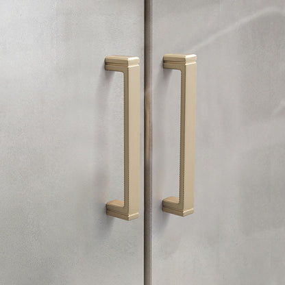 Comforsyco Modern Minimalist Zinc Alloy Square Cabinet Pulls