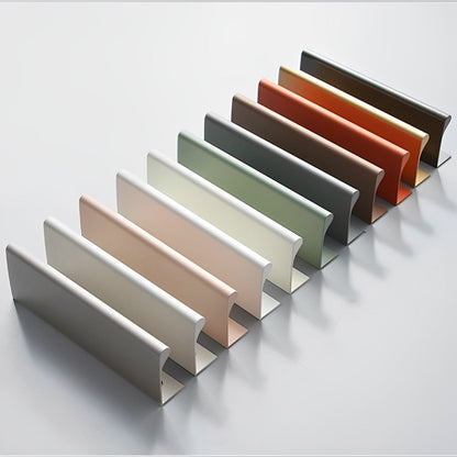 Comforsyco Modern Refined Cabinet Edge Finger Pulls for Kitchen, Multi-Color Options