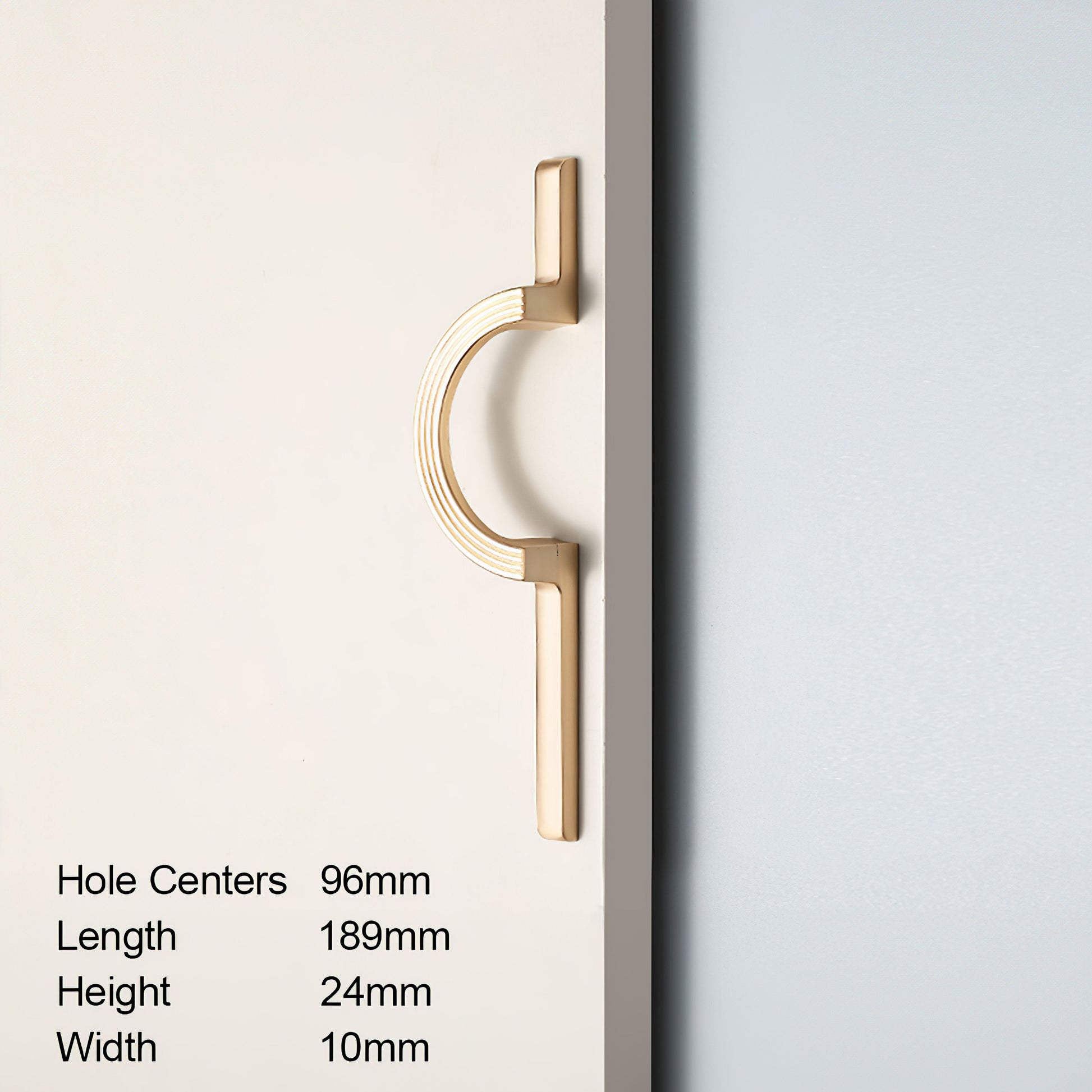 Comforsyco Modern Simple Semicircular Long Cabinet Door Pulls