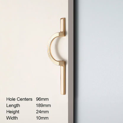 Comforsyco Modern Simple Semicircular Long Cabinet Door Pulls