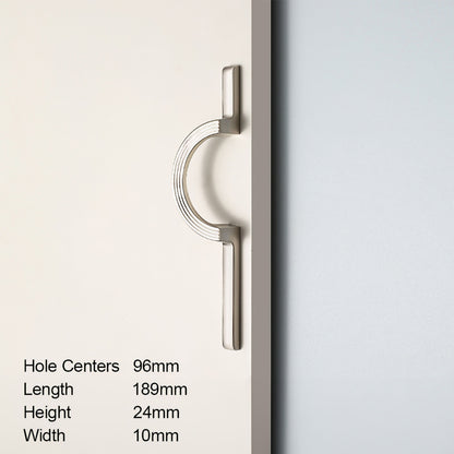 Comforsyco Modern Simple Semicircular Long Cabinet Door Pulls