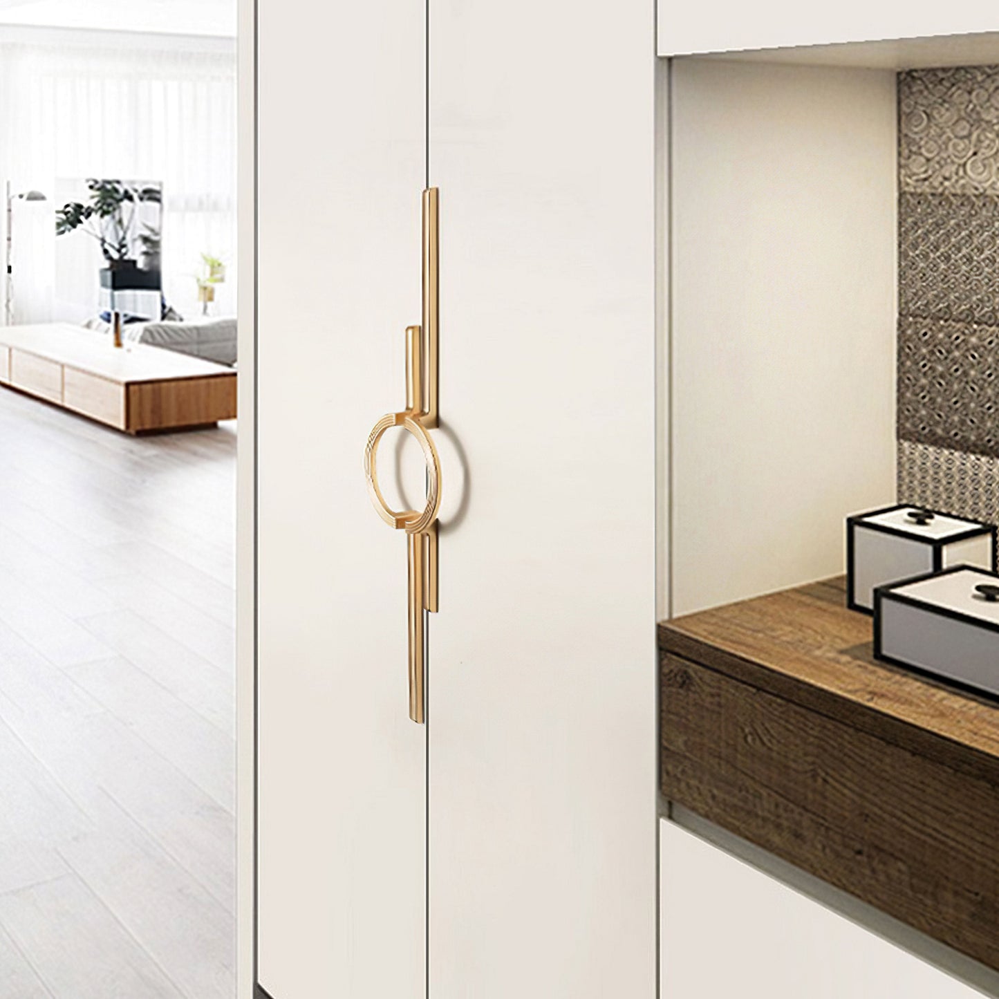 Comforsyco Modern Simple Semicircular Long Cabinet Door Pulls