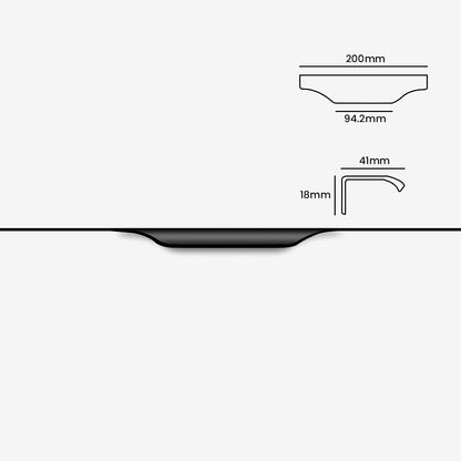 Comforsyco Modern Sleek Round Invisible Cabinet Edge Pulls