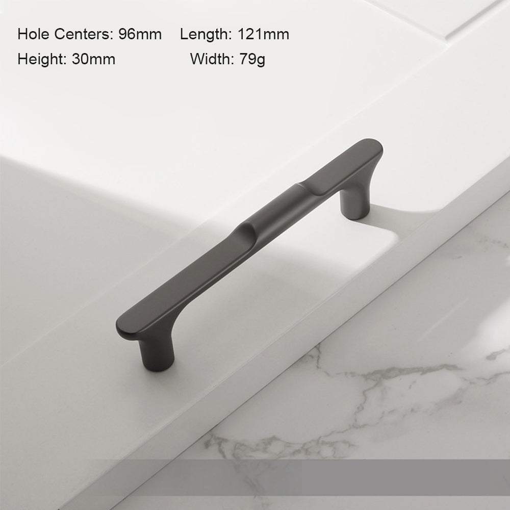 Comforsyco Modern T Bar Cabinet Pulls and Round Knobs