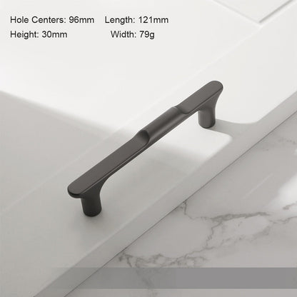Comforsyco Modern T Bar Cabinet Pulls and Round Knobs