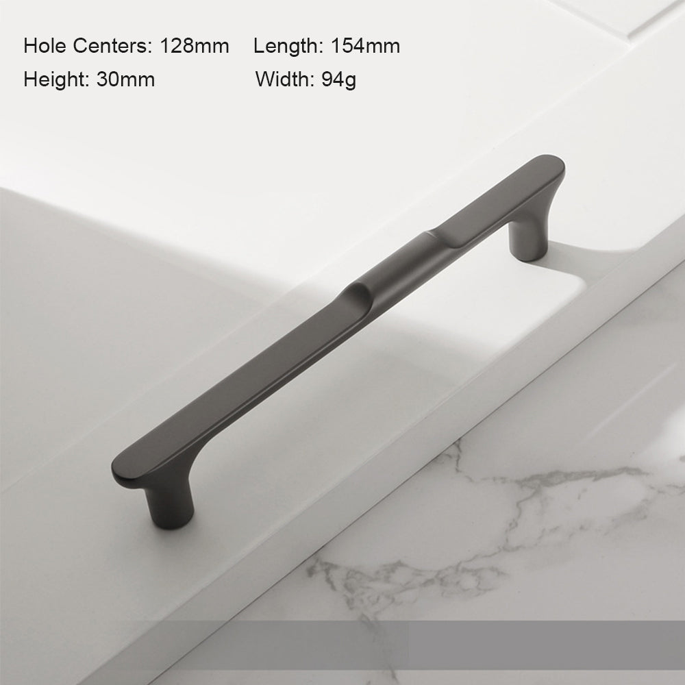 Comforsyco Modern T Bar Cabinet Pulls and Round Knobs