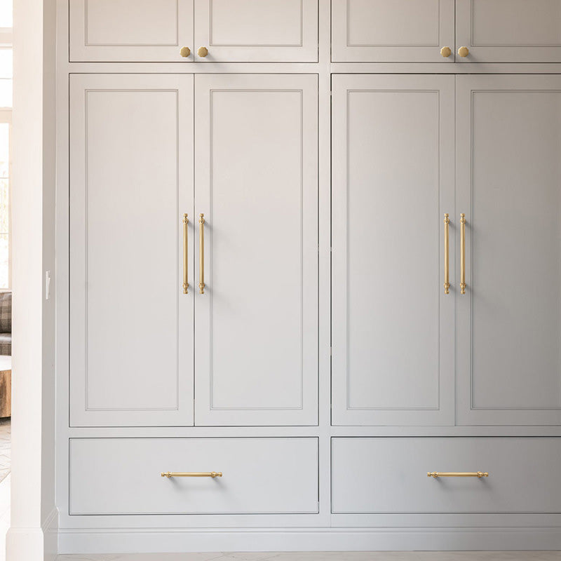 Comforsyco Modern T-Bar Gold Cabinet Pulls