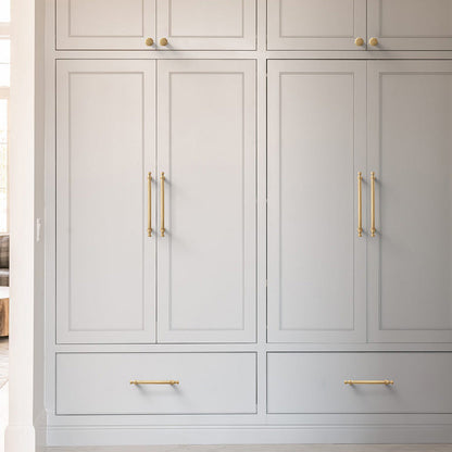Comforsyco Modern T-Bar Gold Cabinet Pulls