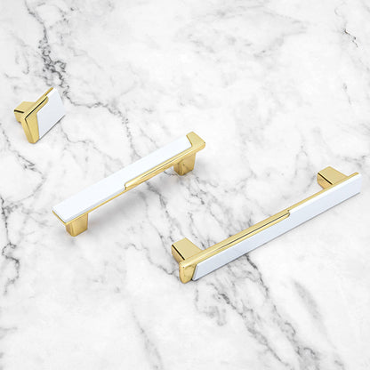Comforsyco Modern Two-Tone Zinc Alloy Cabinet Pulls and T-Bar Knobs
