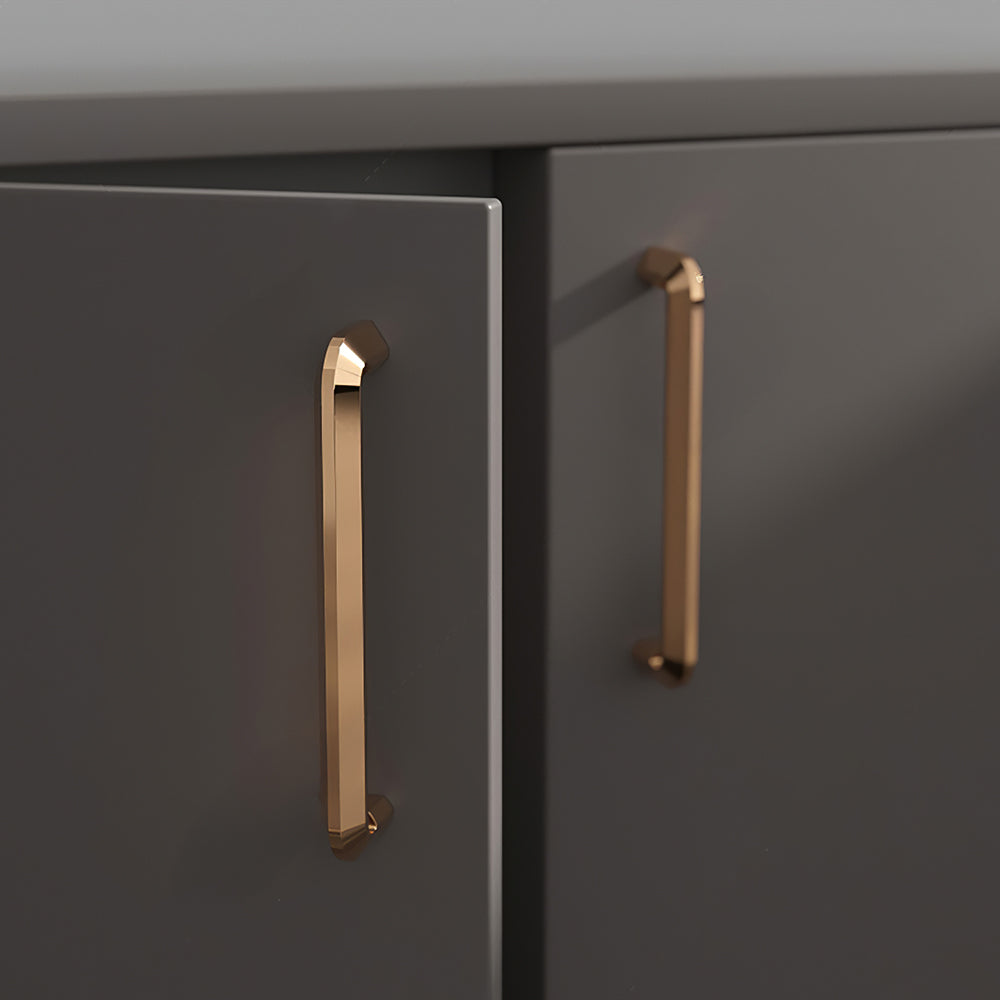 Comforsyco Modern Zinc Alloy Bar Cabinet Pulls for Wine Cabinets