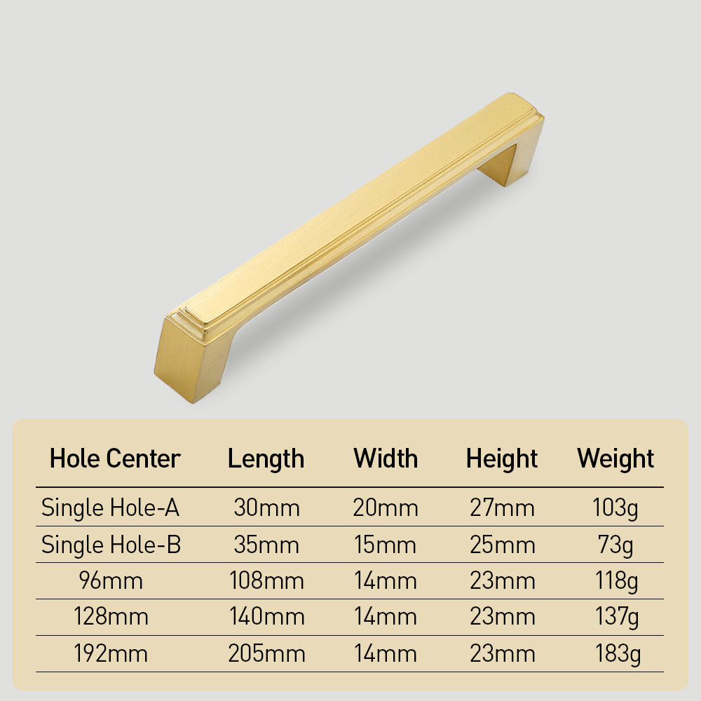 Comforsyco Modern Zinc Alloy Cabinet Handle for Kitchen