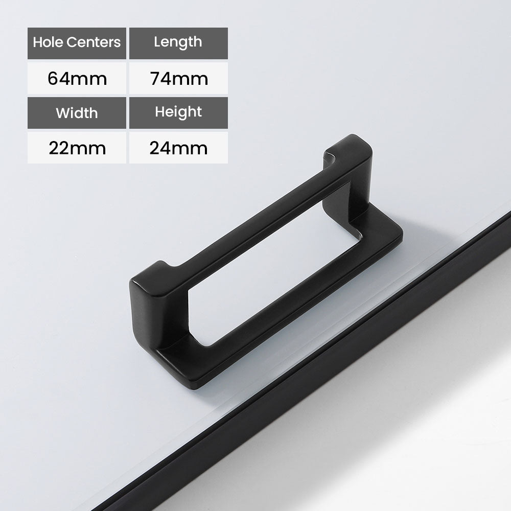 Comforsyco Modern Zinc Alloy Rectangular Cabinet Pulls