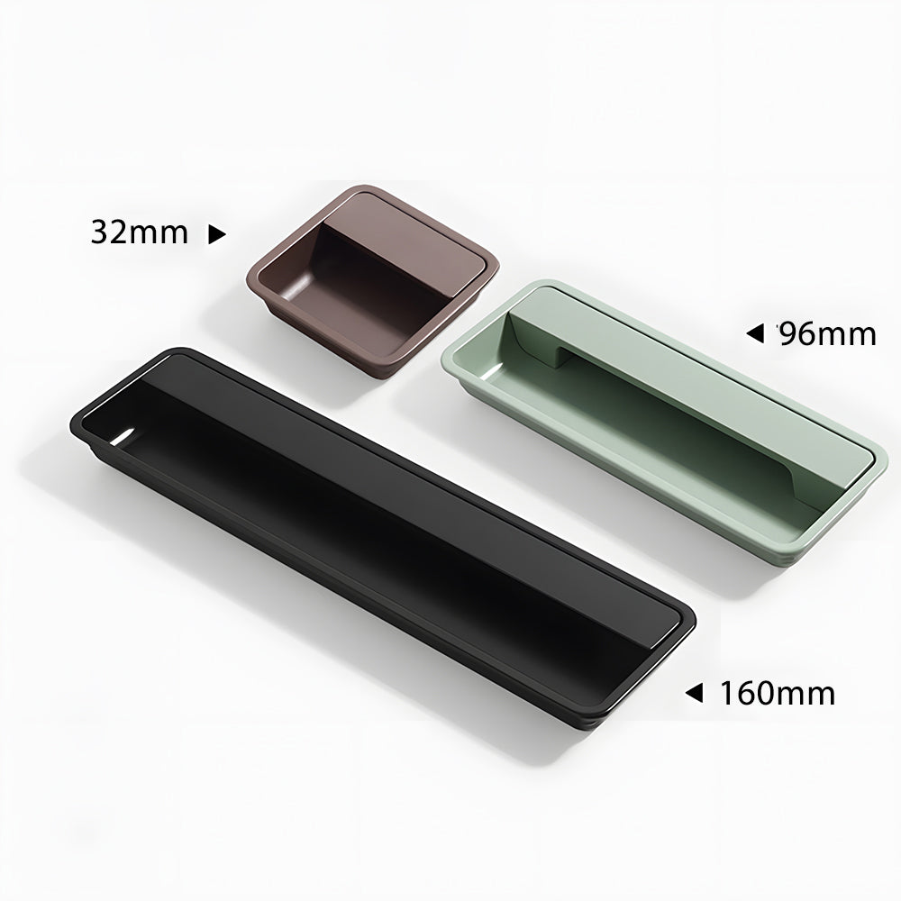 Comforsyco Multi-Color Aluminum Recessed Cabinet Pulls