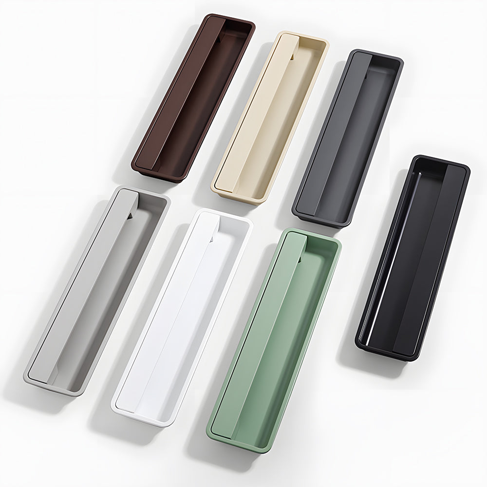 Comforsyco Multi-Color Aluminum Recessed Cabinet Pulls