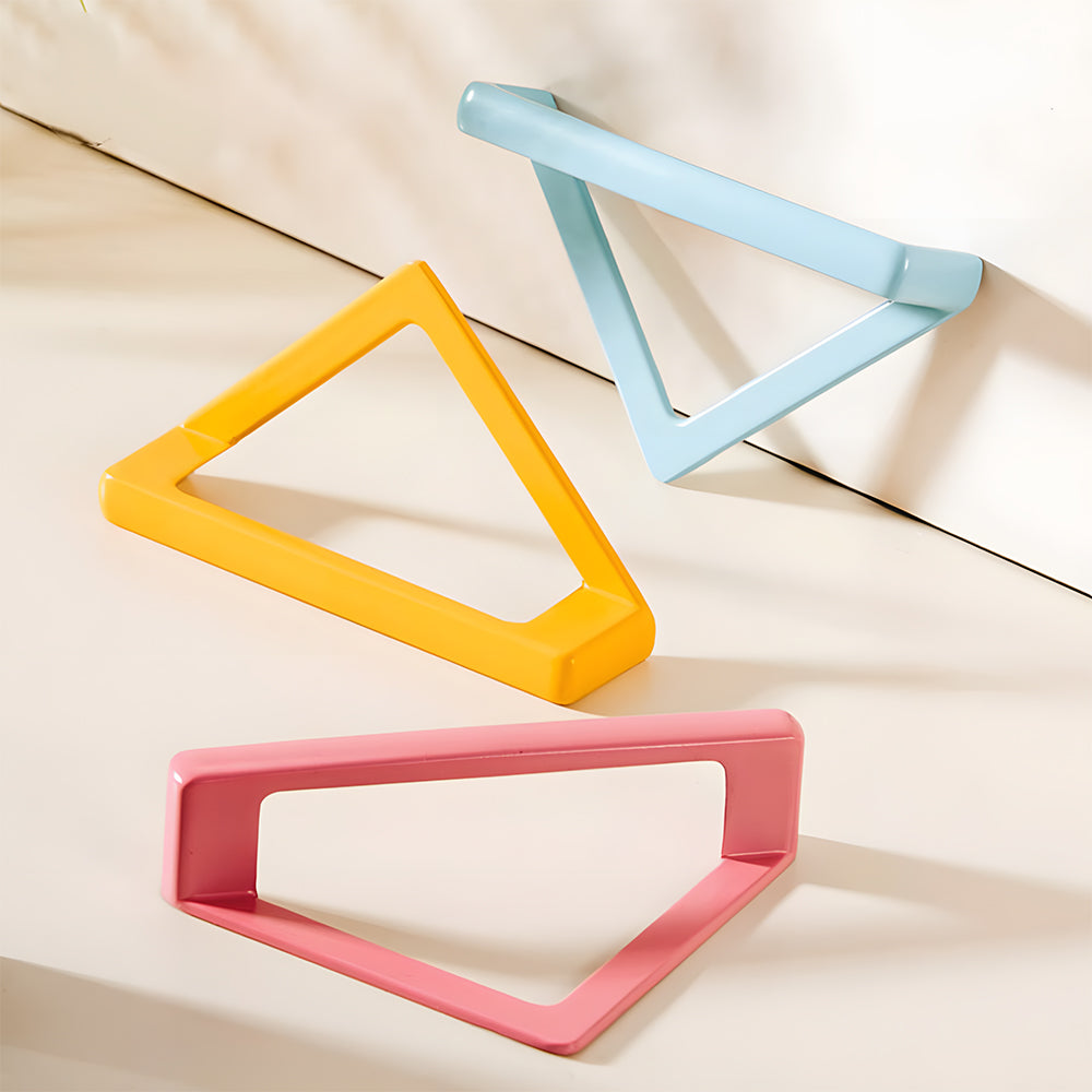 Comforsyco Multicolor Geometric Cabinet Pulls, Zinc Alloy Drawer Handles