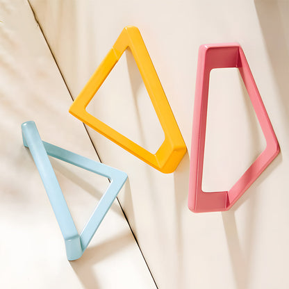 Comforsyco Multicolor Geometric Cabinet Pulls, Zinc Alloy Drawer Handles