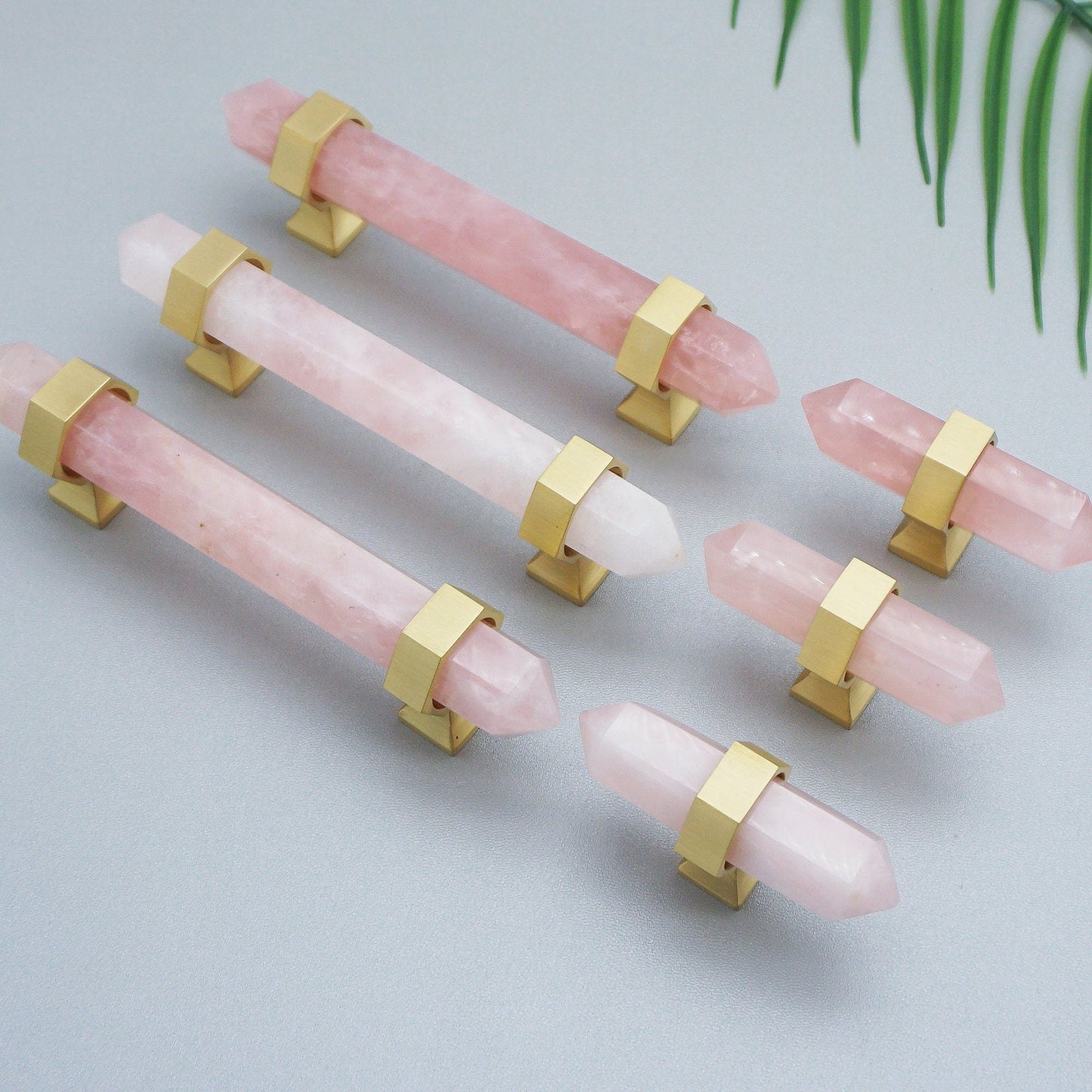 Comforsyco Natural Crystal Cabinet Handles and Dresser Knobs