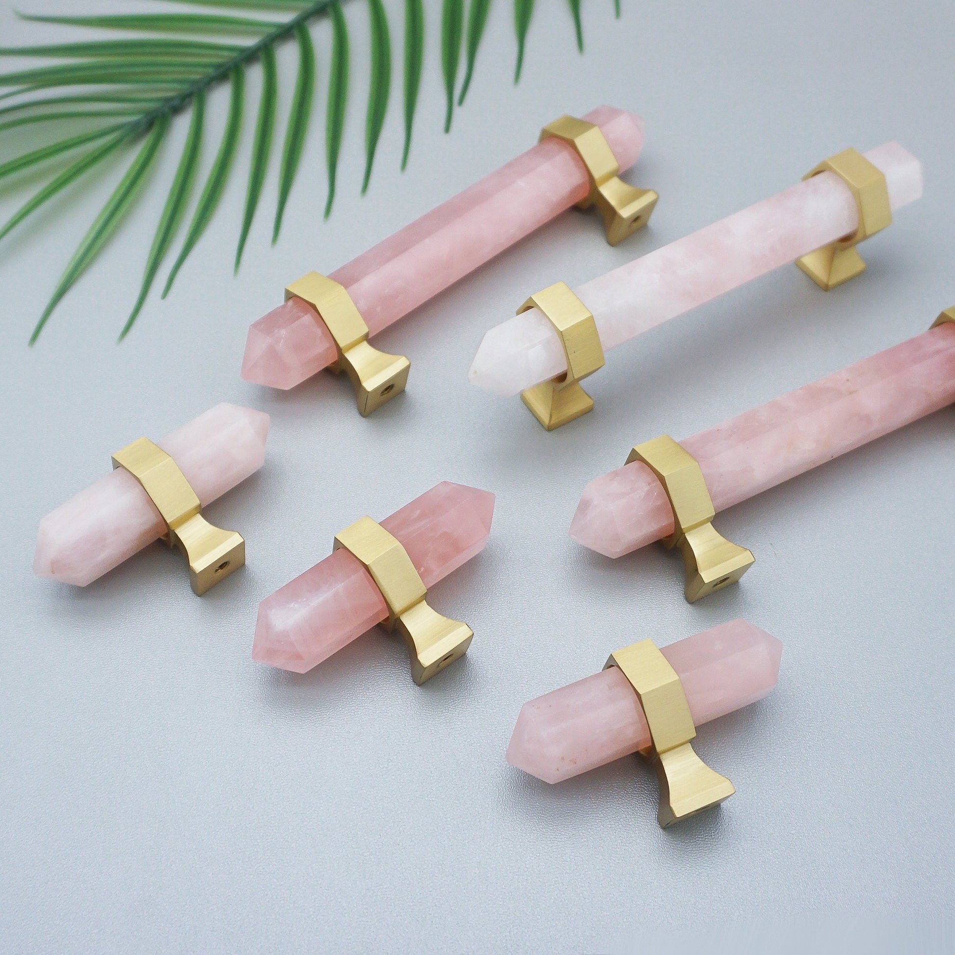 Comforsyco Natural Crystal Cabinet Handles and Dresser Knobs