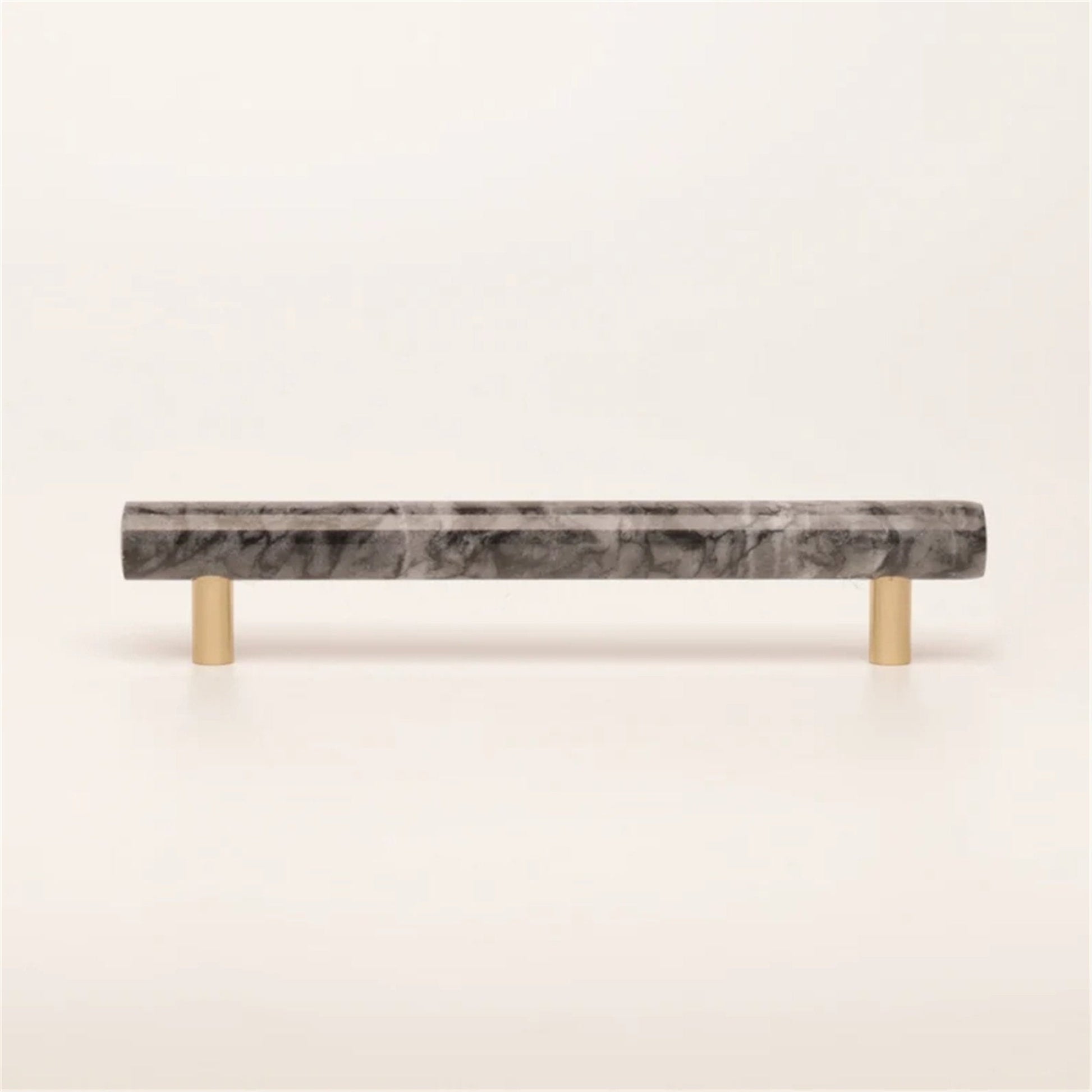 Comforsyco Natural Marble Brass Cabinet Pulls and Knobs