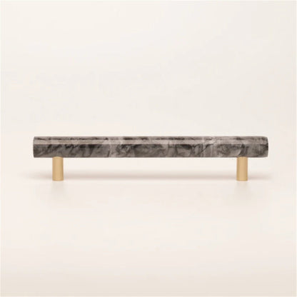 Comforsyco Natural Marble Brass Cabinet Pulls and Knobs