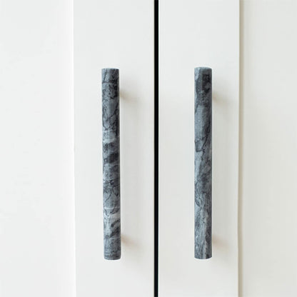 Comforsyco Natural Marble Brass Cabinet Pulls and Knobs