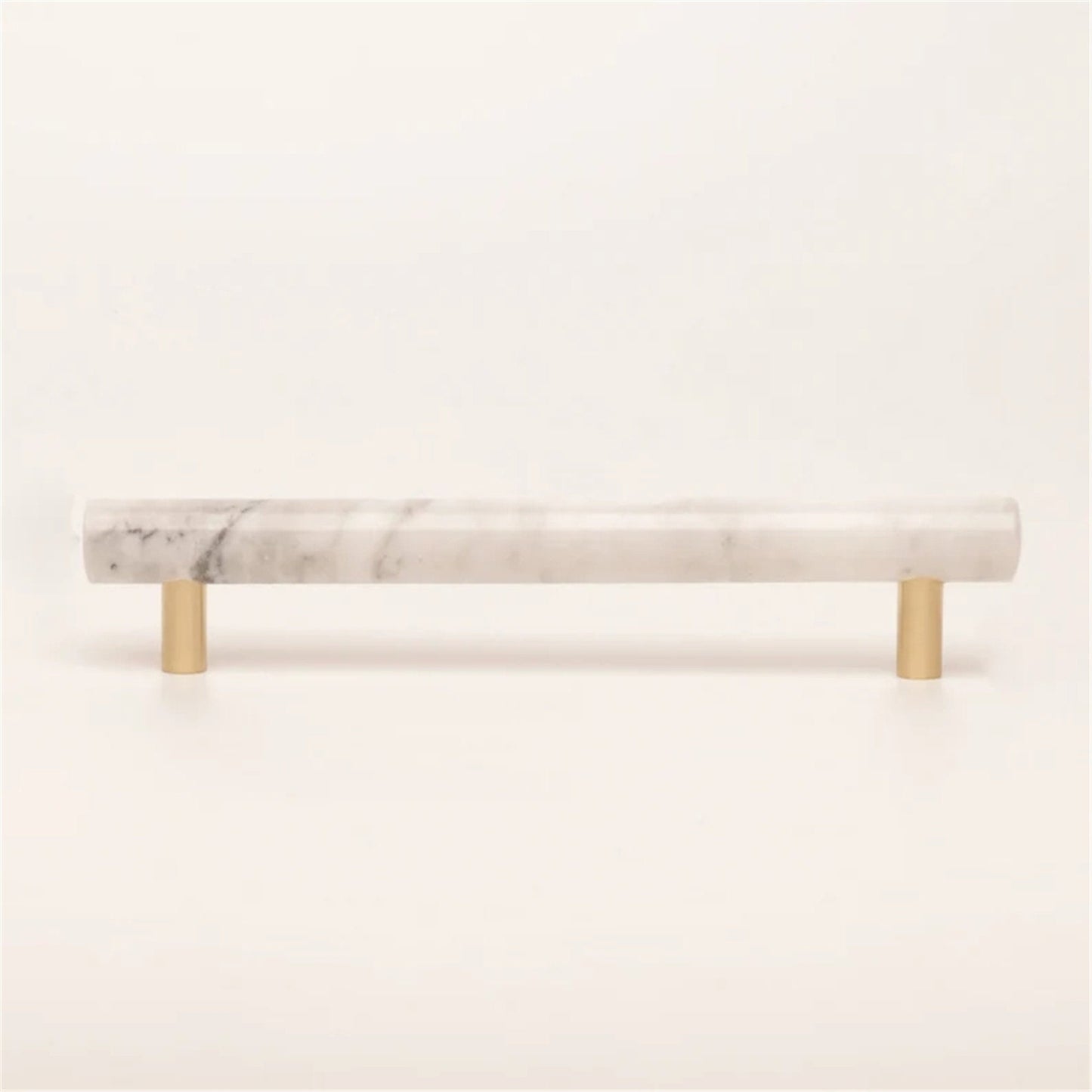Comforsyco Natural Marble Brass Cabinet Pulls and Knobs
