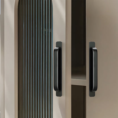 Comforsyco No-Drill Adhesive Cabinet Handles with Backplates