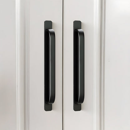 Comforsyco No-Drill Adhesive Cabinet Handles with Backplates
