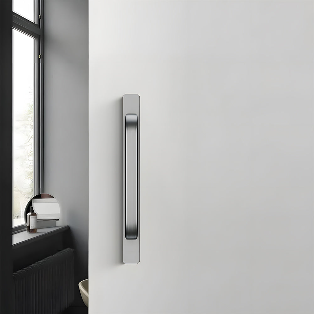Comforsyco No-Drill Adhesive Cabinet Handles with Backplates
