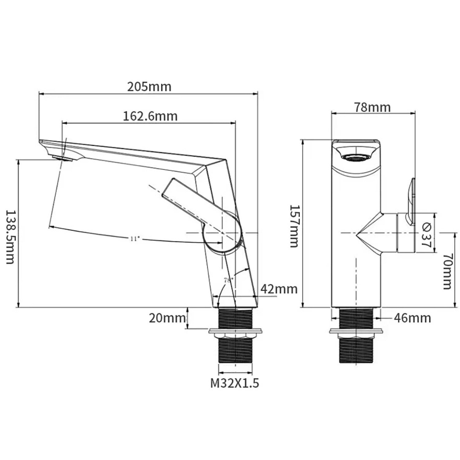 Nordelle Single Handle Bathroom Sink Faucet