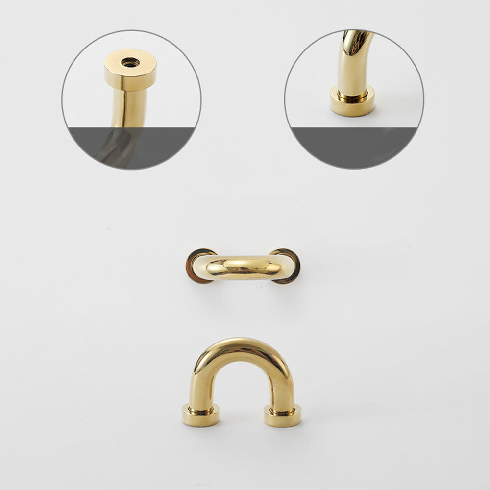Comforsyco Nordic Brass Cabinet Pulls, Knobs, and Cup Pulls