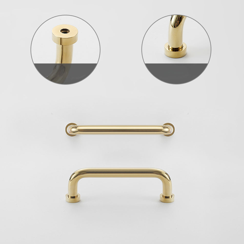 Comforsyco Nordic Brass Cabinet Pulls, Knobs, and Cup Pulls