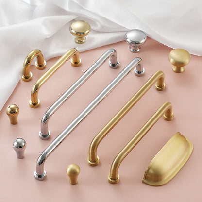 Comforsyco Nordic Brass Cabinet Pulls, Knobs, and Cup Pulls