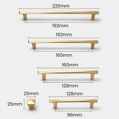 Comforsyco Nordic Gold Cabinet Pulls and Pyramid Cabinet Knobs