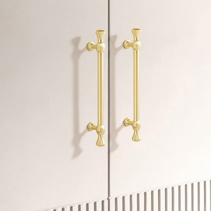 Comforsyco Nordic Gold Round Bar Cabinet Pulls