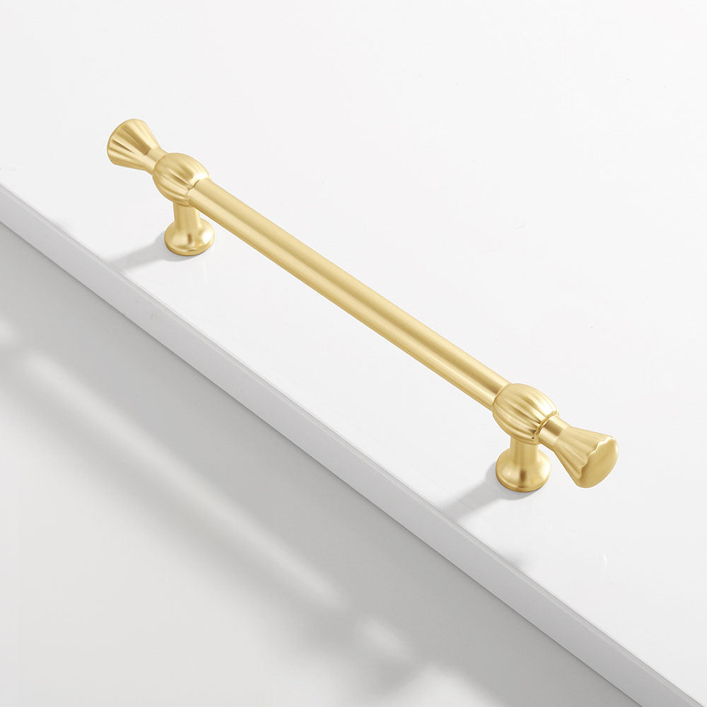 Comforsyco Nordic Gold Round Bar Cabinet Pulls