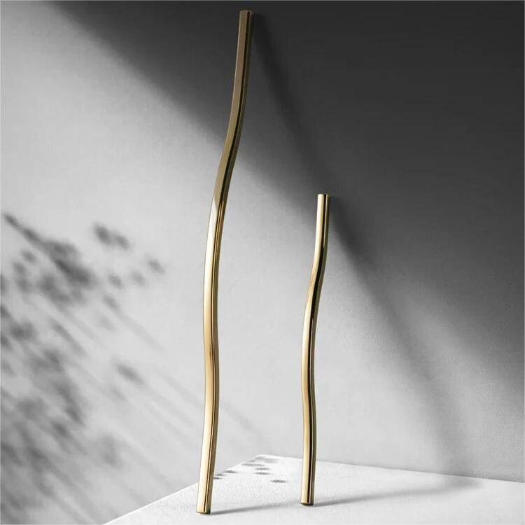 Comforsyco Nordic Zinc Alloy Gold Kitchen Drawer Pulls And Door Handles