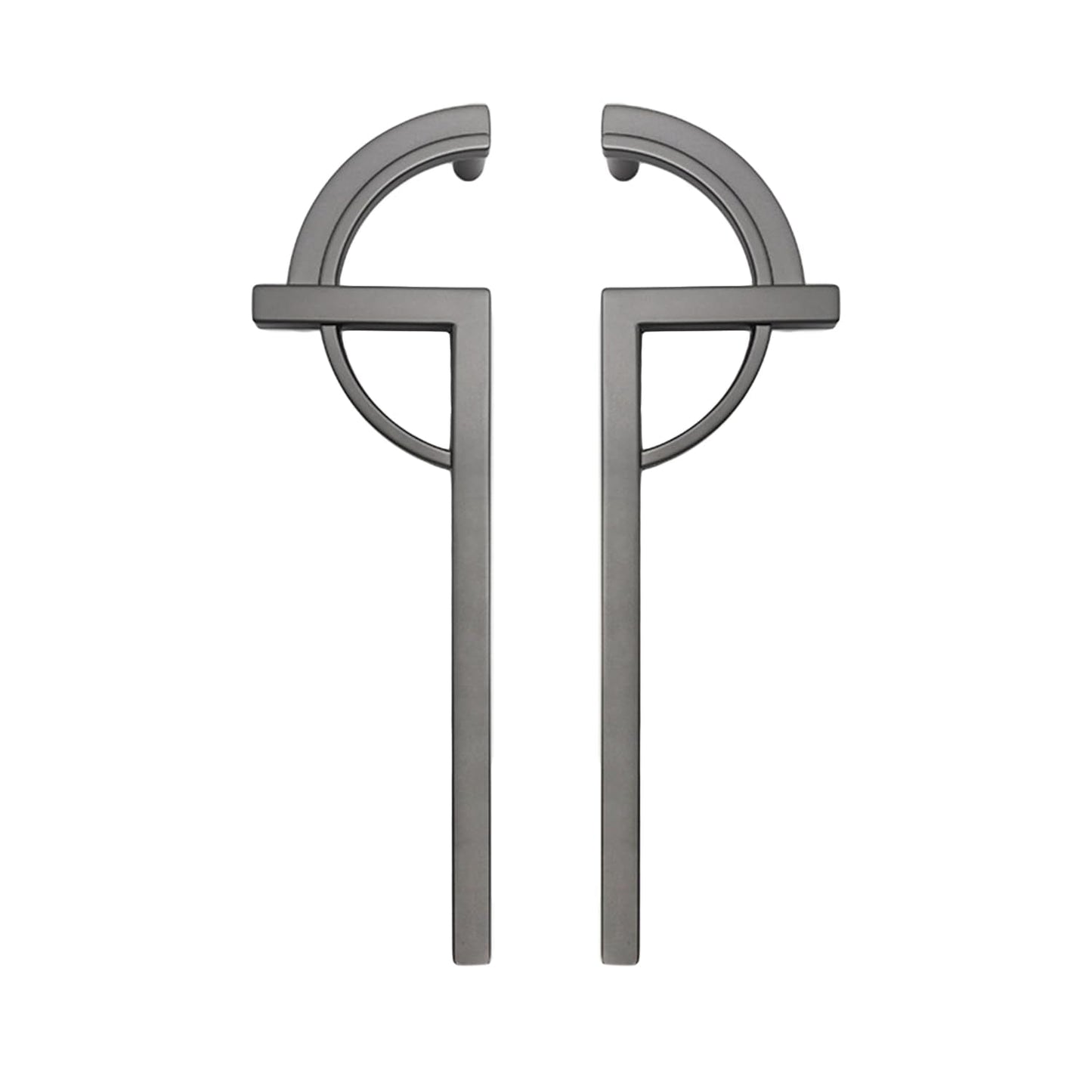 Comforsyco Paired Half Moon Cabinet Pulls with Bar Handles
