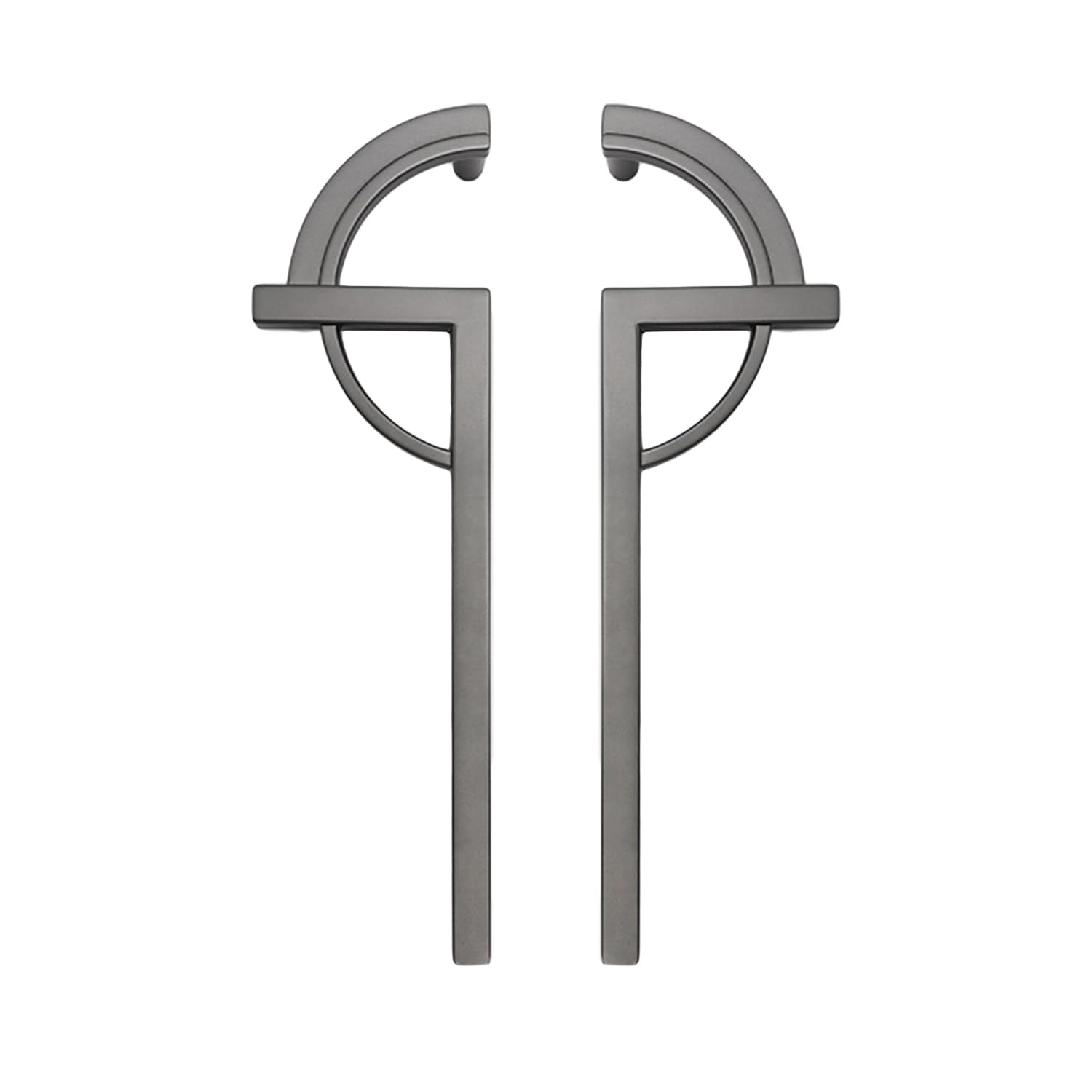 Comforsyco Paired Half Moon Cabinet Pulls with Bar Handles