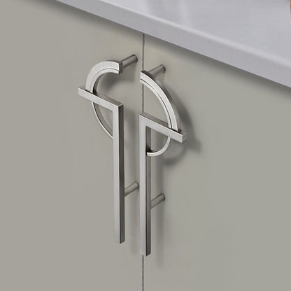 Comforsyco Paired Half Moon Cabinet Pulls with Bar Handles