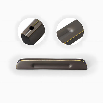 Cabinet hardware, presented in another view with its construction and finish visible